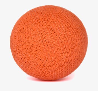 Bild av livfull korallfärgad boll med unik textur