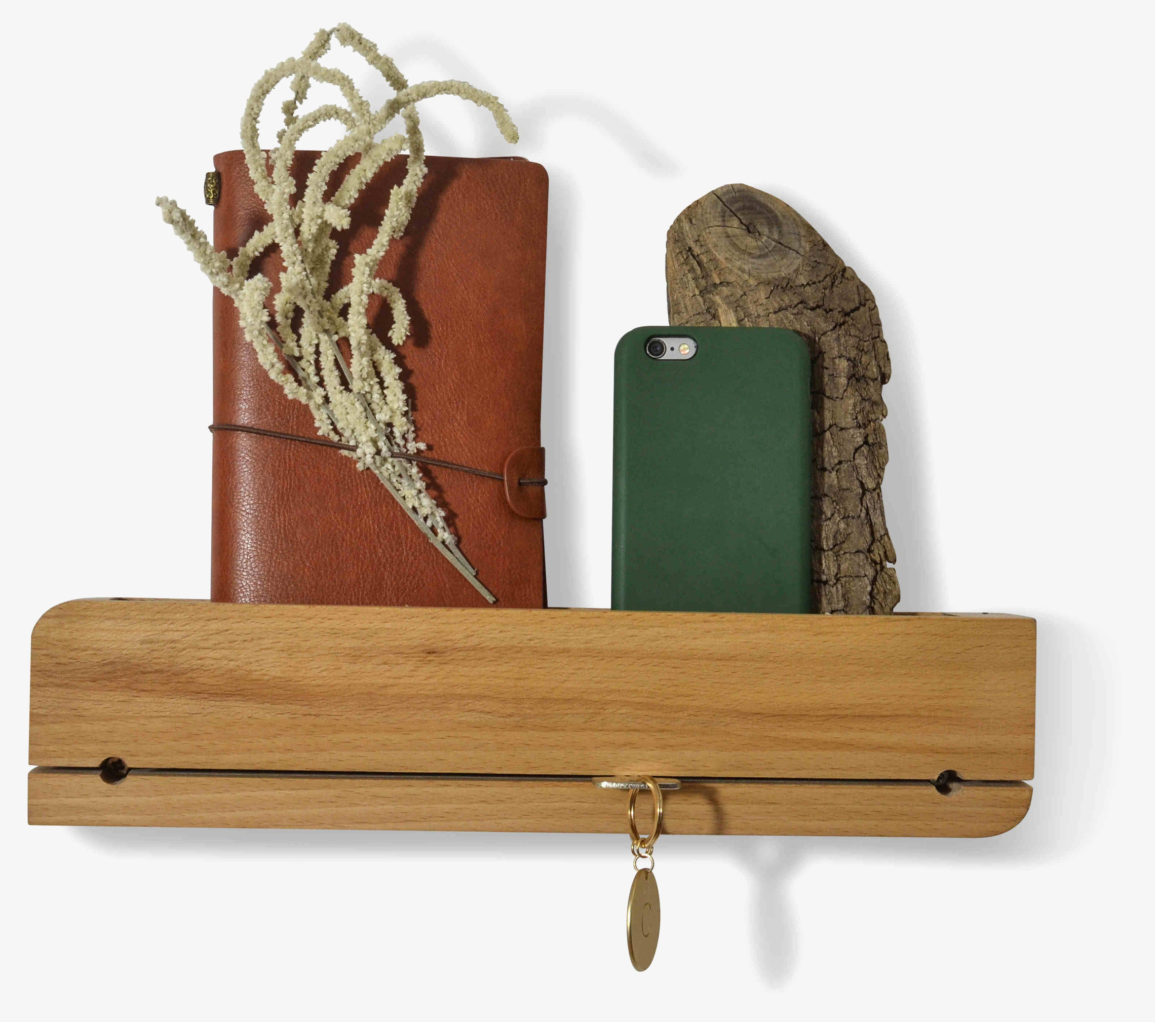 Nyckelhållare Organizer Oljad Ek Natuhr Nyckelskåp Nyckelförvaring Nyckelhängare