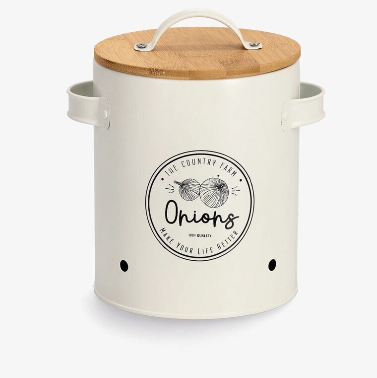 Plåtburk Lök Zeller Plåtburkar Metallburkar