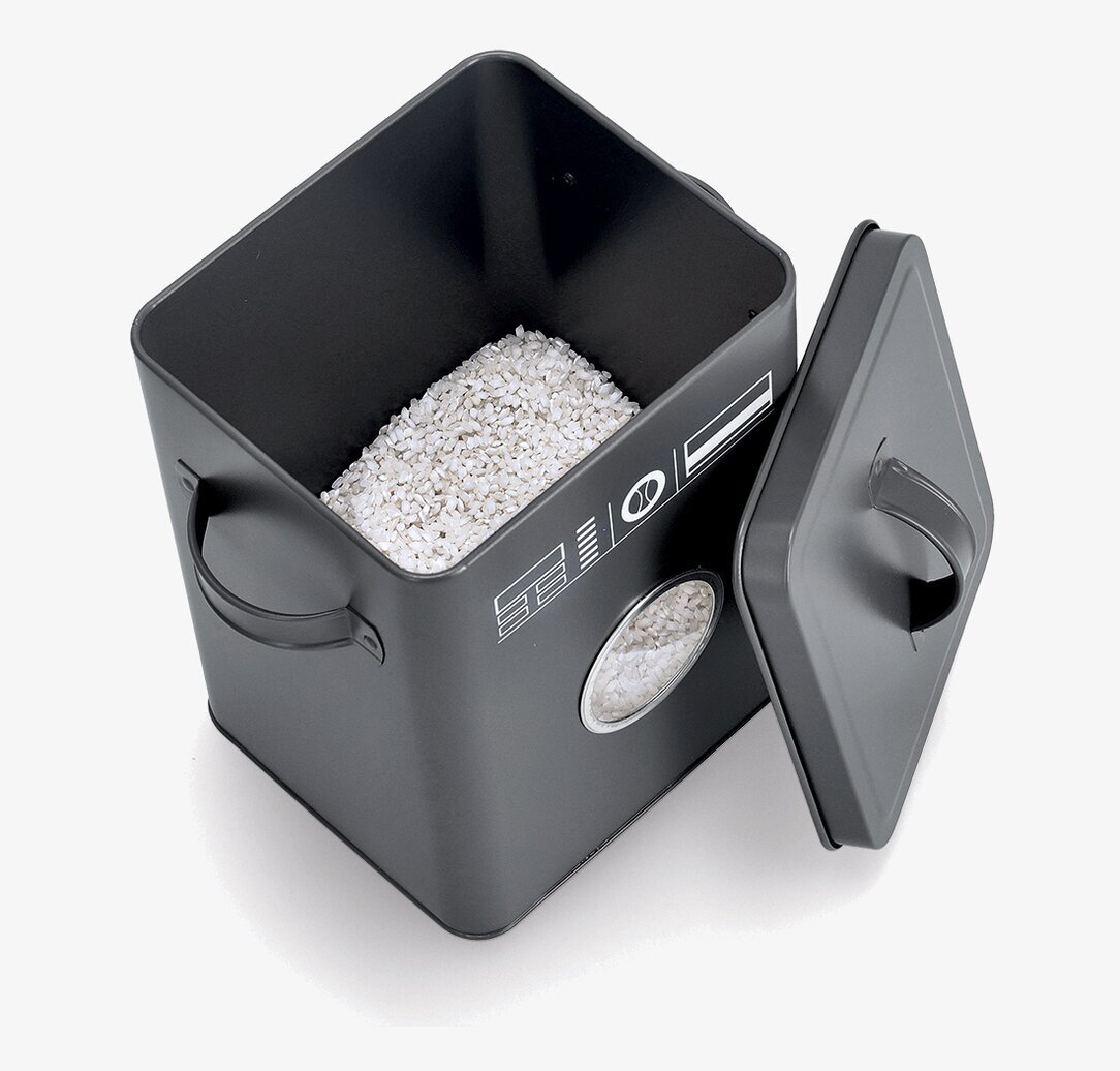 Plåtburk Tvättmedel Antracit Stor Zeller Plåtburkar Metallburkar