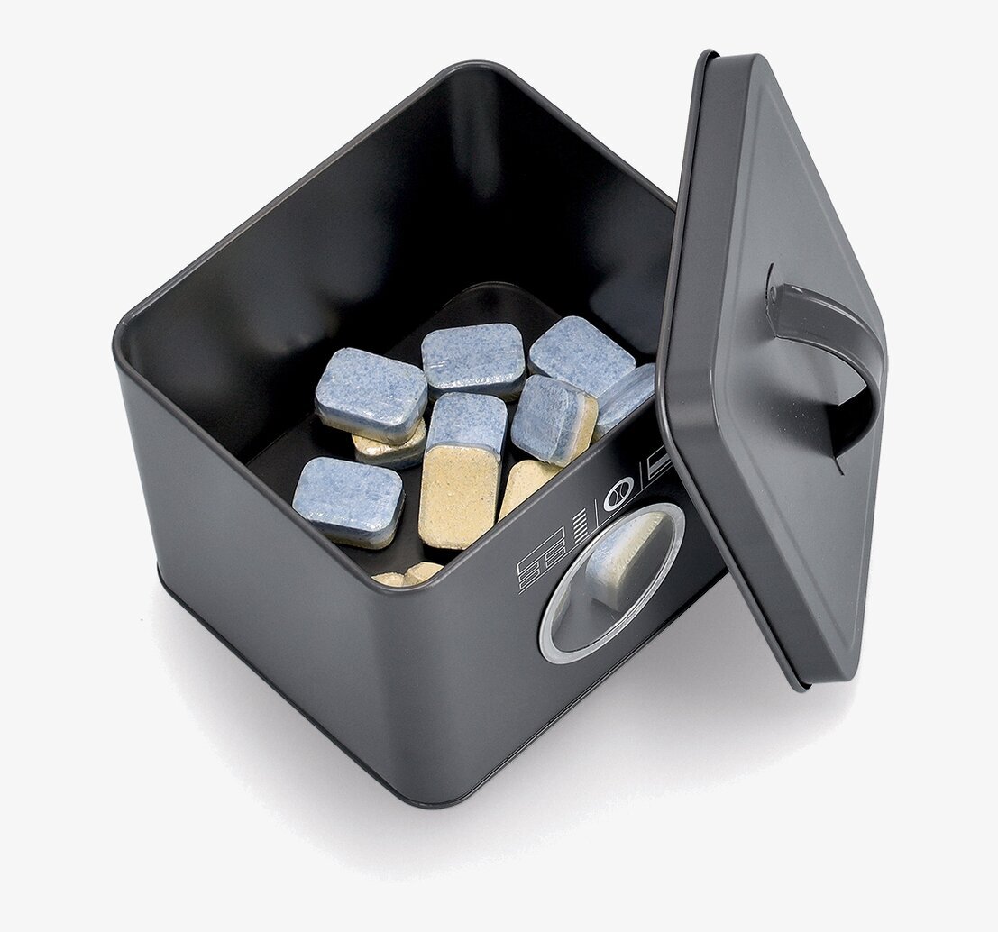 Plåtburk Tvättmedel Antracit Liten Zeller Plåtburkar Metallburkar