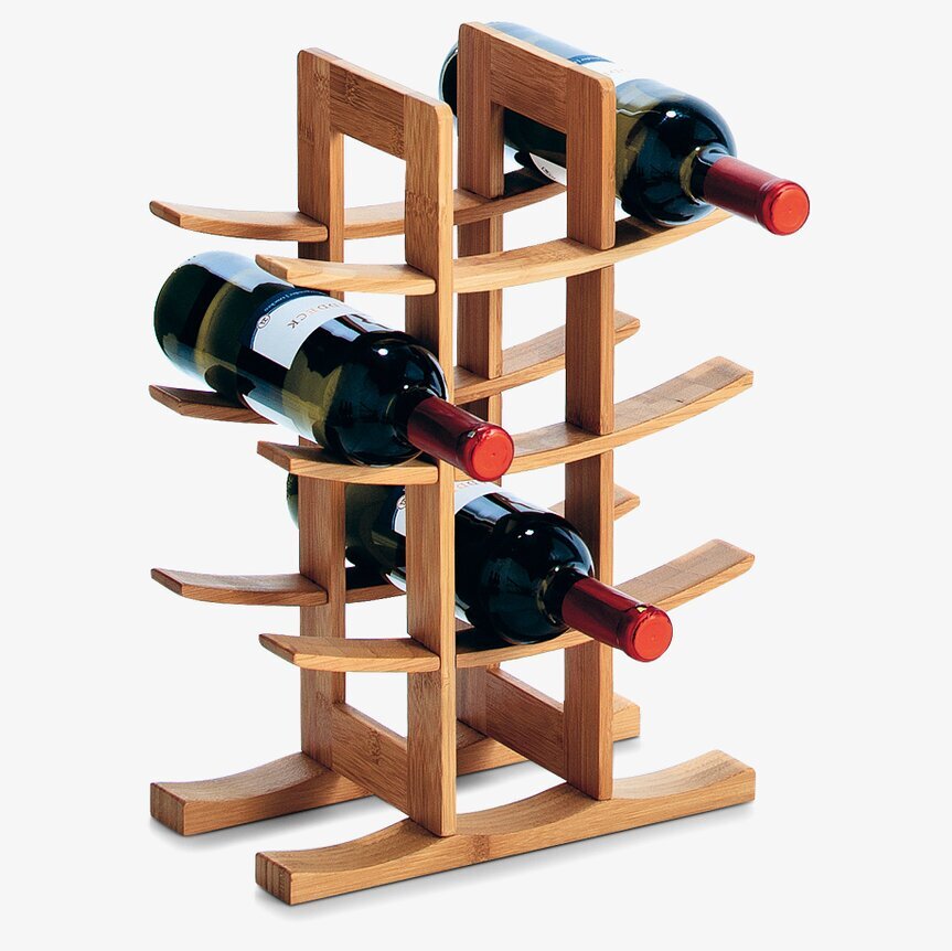 Vinställ 12 Flaskor Bambu Zeller