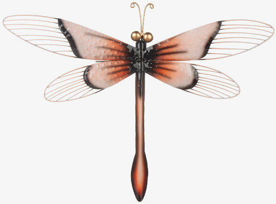 Bild av dekorativ väggprydnad i form av trollslända