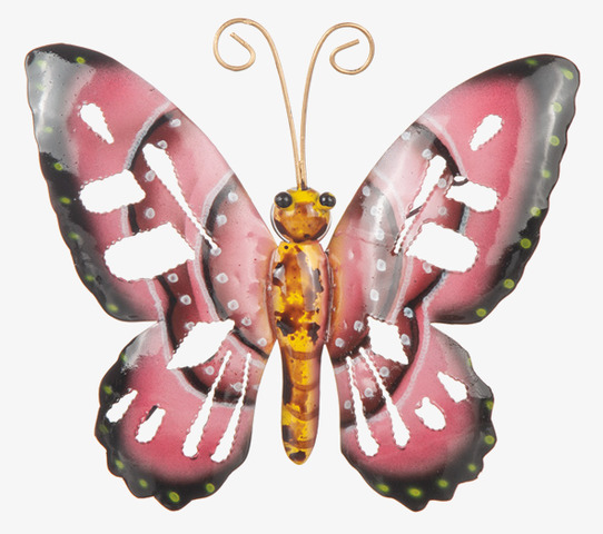 Fjäril Hamrad Plåt 19cm Different Design