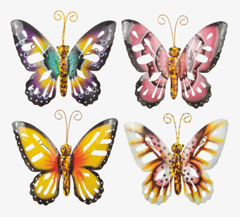 Bild av fjärilar i färgglada och unika designmönster
