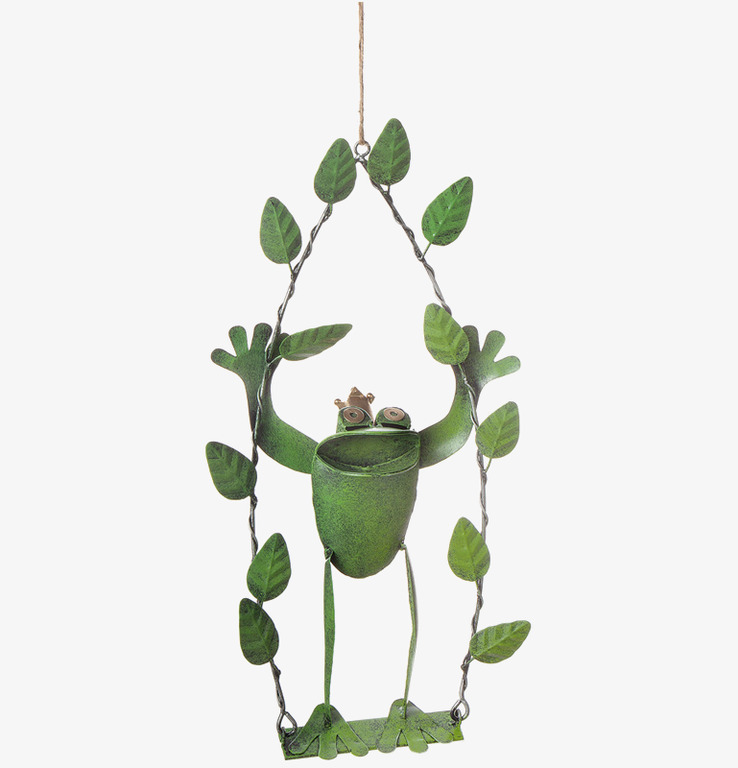 Gungande Groda Hamrad Plåt Different Design Övrig prydnad/dekoration för inredning innemiljö utemiljö