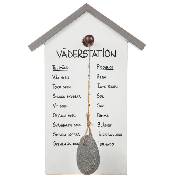 Träskylt Väderstation Different Design Övrig prydnad/dekoration för inredning utemiljö