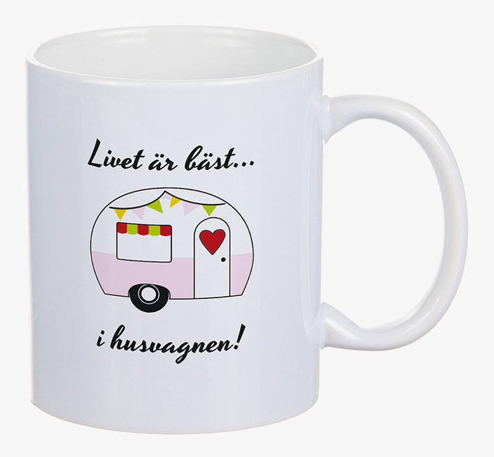 Porslinsmugg Husvagn Different Design Muggar/koppar i porslin, keramik, papper eller biologiskt material organiskt ekologiskt Termomuggar utan