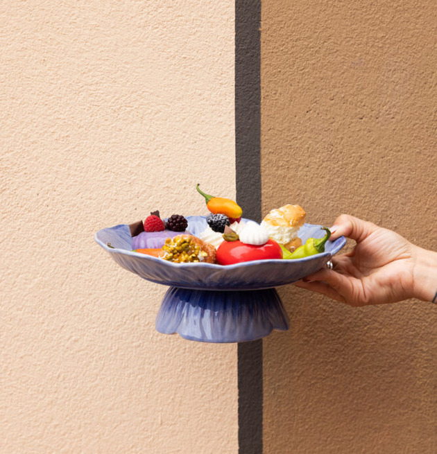 Kakfat Poppy Blå By ON Tårt-/kakfat Tårtfat