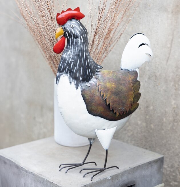 Höna Asta Hamrad Plåt 40cm Different Design Övrig prydnad/dekoration för inredning innemiljö utemiljö