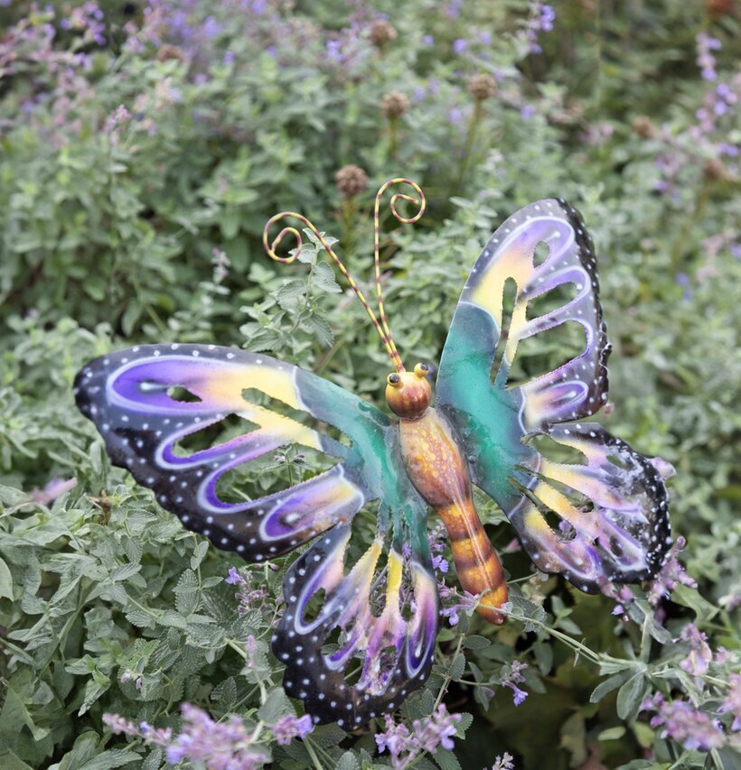 Fjäril Hamrad Plåt 19cm Different Design