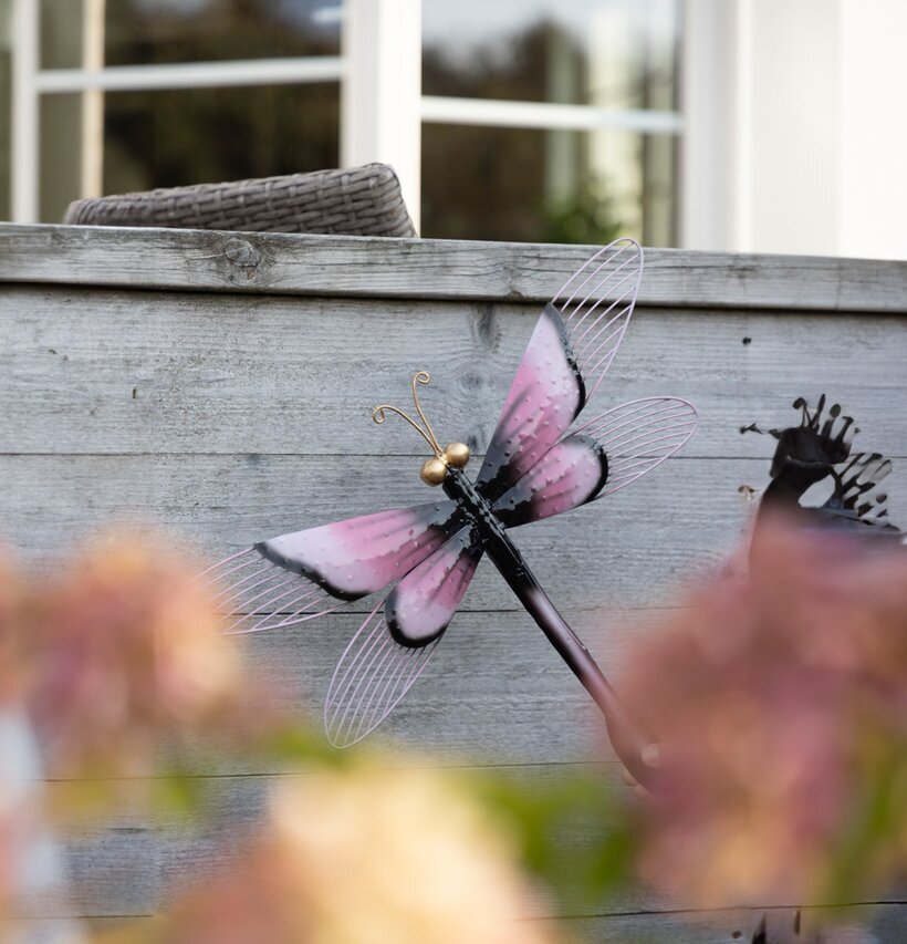 Trollslända Vägg Hamrad Plåt 25cm 50cm Different Design