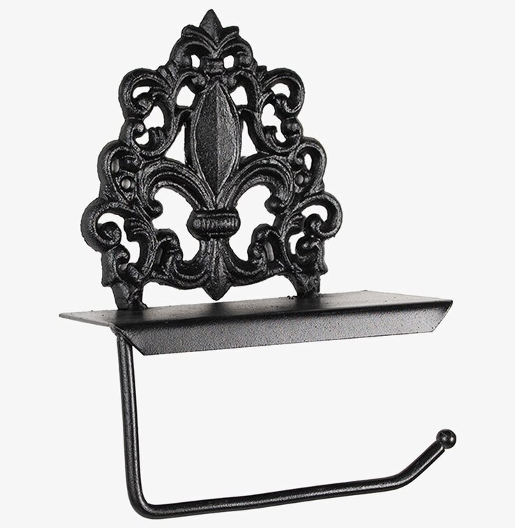 Toalettpappershållare Järn Svart Clayre & Eef Hållare för toapapper