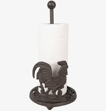 Bild av rustik pappershållare i gjutjärn för köket