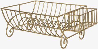 Bild av elegant guldigt diskställ för stilfullt kök