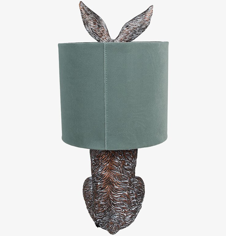 Bordslampa Kanin / Hiding Rabbit - Taupe/Grön Clayre & Eef Lampor Taklampor Golvlampor Bordslampor LED-lampor Ledlampor