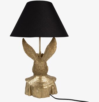 Bild av en elegant bordslampa med unik kaninform