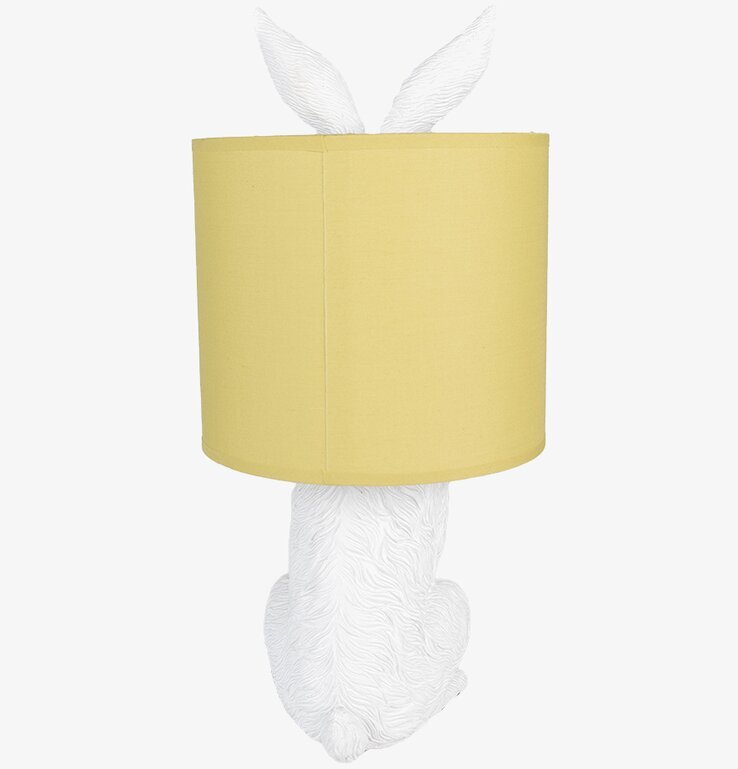 Bordslampa Kanin / Hiding Rabbit - Vit/Gul Clayre & Eef Lampor Taklampor Golvlampor Bordslampor LED-lampor Ledlampor