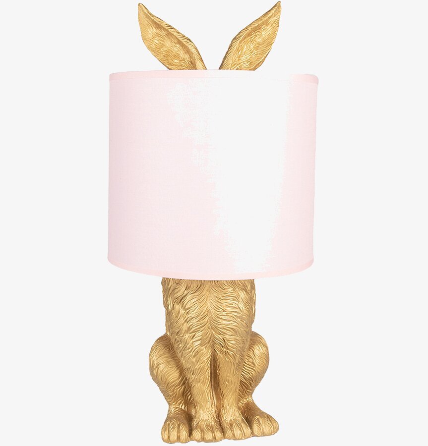 Bordslampa Kanin / Hiding Rabbit - Guld/Rosa Clayre & Eef Lampor Taklampor Golvlampor Bordslampor LED-lampor Ledlampor