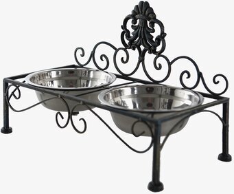 Foto av elegant och funktionell matskål för husdjur