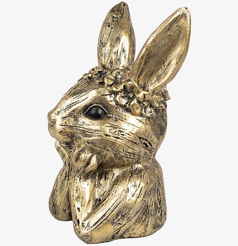 Ljusstake Kanin Antikguld Clayre & Eef Ljusstakar Adventsstakar Ljushållare Ljushyllor