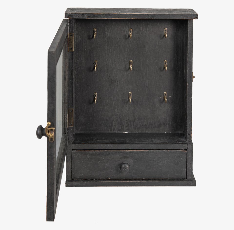 Nyckelskåp Antiksvart Clayre & Eef Nyckelförvaring Nyckelhängare
