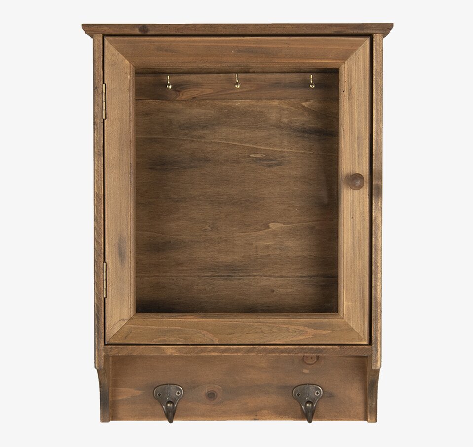 Nyckelskåp Rustik Trä Clayre & Eef Nyckelförvaring Nyckelhängare