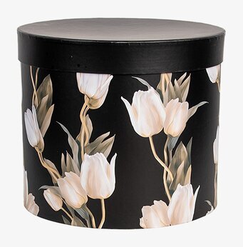 Bild av elegant förvaringslåda med blommigt motiv