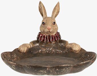 Bild av kaninformad fat med rustik och konstnärlig detalj