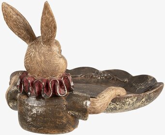 Bild av dekorativ kaninfigur med elegant och praktisk fat