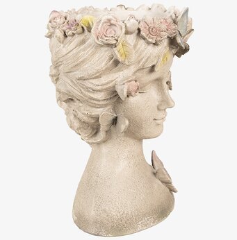 Bild av dekorativ kruka med vintage design och detaljer