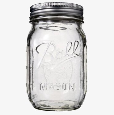 Bild av glasburk med tidlös design och praktisk användning