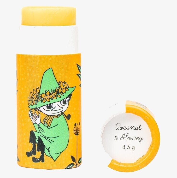 Lip Balm av bivax med kokos & honung - Mumin Gustaf och Linnea Läppbalsam Cerat