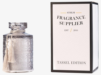 Bild: Elegant aroma diffuser med grå tofs och unik design