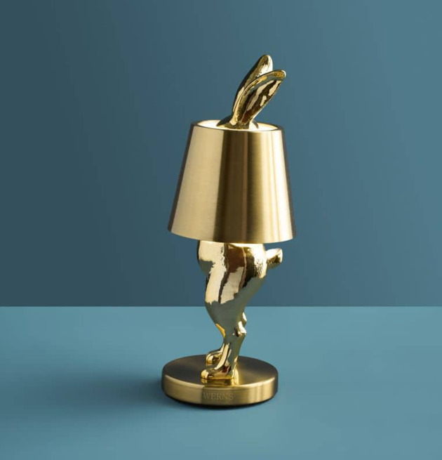Bordslampa Hiding Rabbit / Kanin LED Shiny Gold Werner Voss Lampor Taklampor Golvlampor Bordslampor LED-lampor Ledlampor