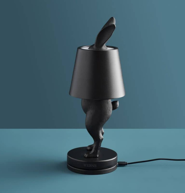 Bordslampa Hiding Rabbit / Kanin LED Matt Svart Werner Voss Lampor Taklampor Golvlampor Bordslampor LED-lampor Ledlampor