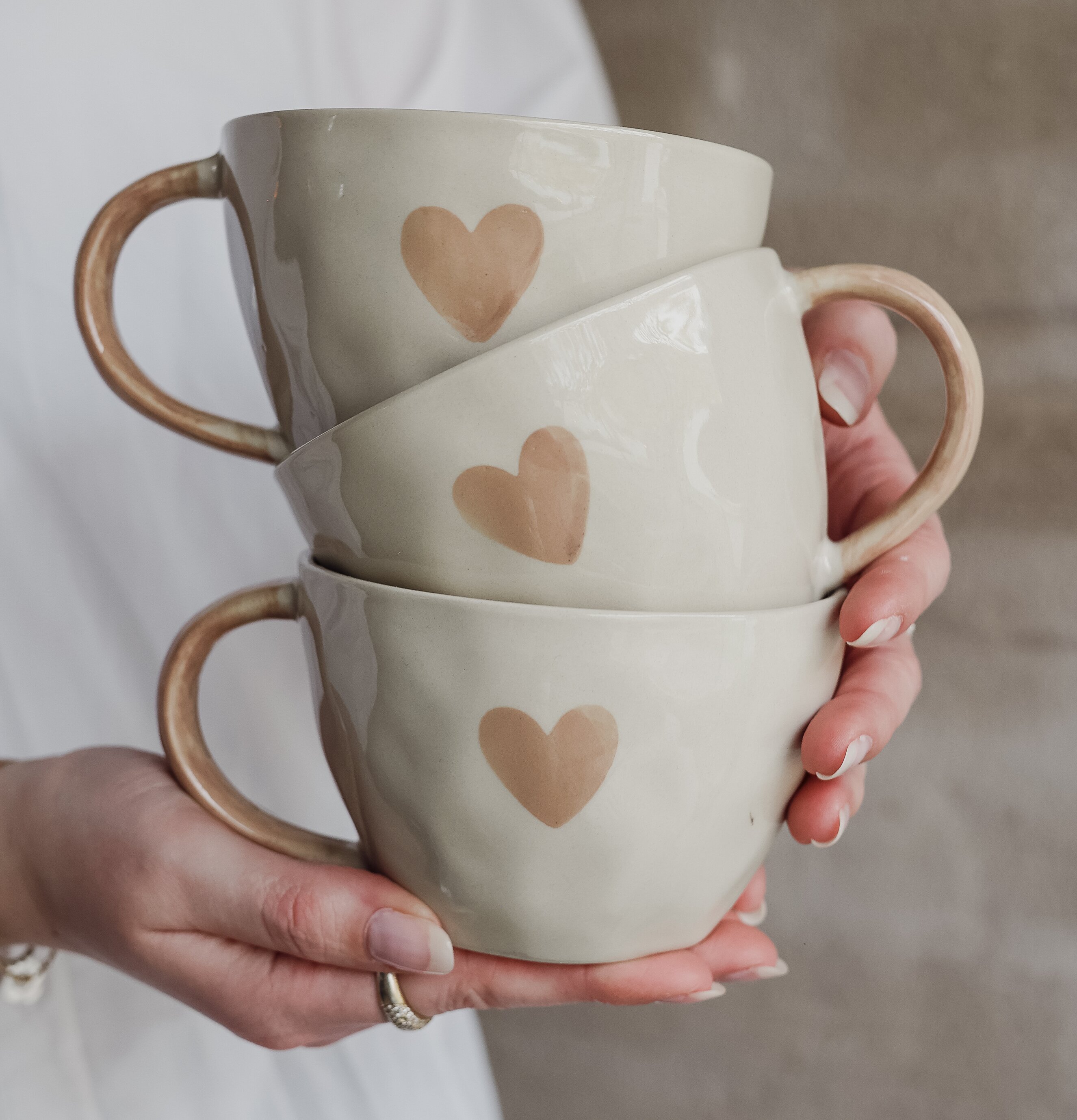 A lovely cup of Love & Happiness - Majas Cottage Muggar/koppar i porslin, keramik, papper eller
