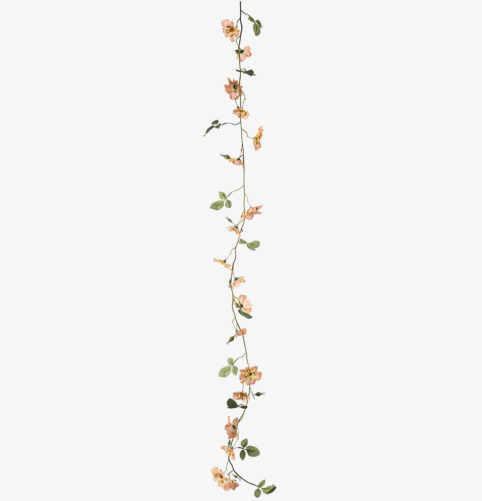 Japansk Klätterros Girlang Aprikos Mr Plant Konstväxter Konstblommor Plastväxter Plastblommor