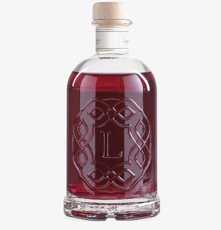 Bild av elegant doftflaska med stilren design och träkork