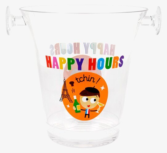 Bild av stilren dryckeskylare med färgglad design