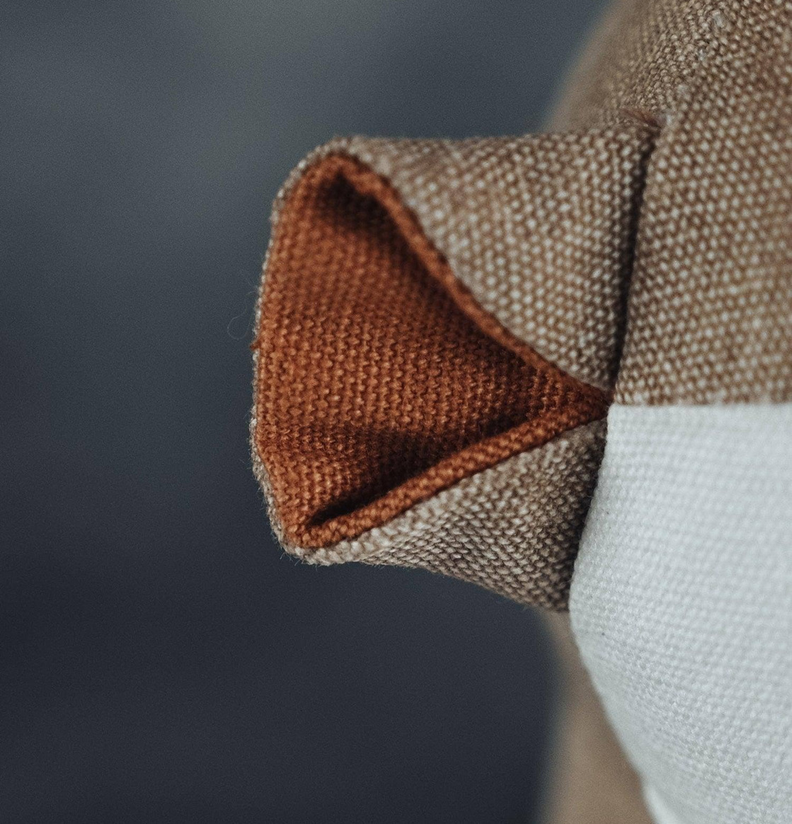 Bild av textilkomponent från unik bordslampdesign