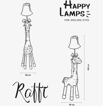 Bild av golvlampa med kreativ giraffdesign och estetik