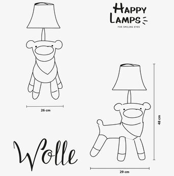 Bild av lekfull bordslampa med fårdesign för hemmet