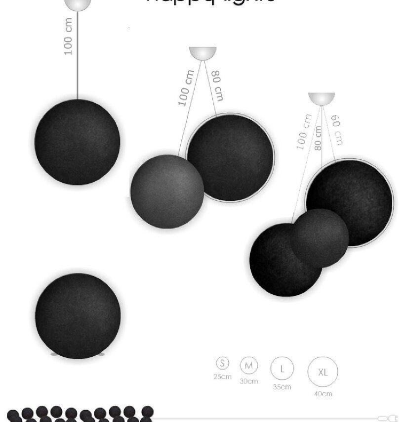 Singel Hängsystem Happy Lights från Happy Lights i olika storlekar