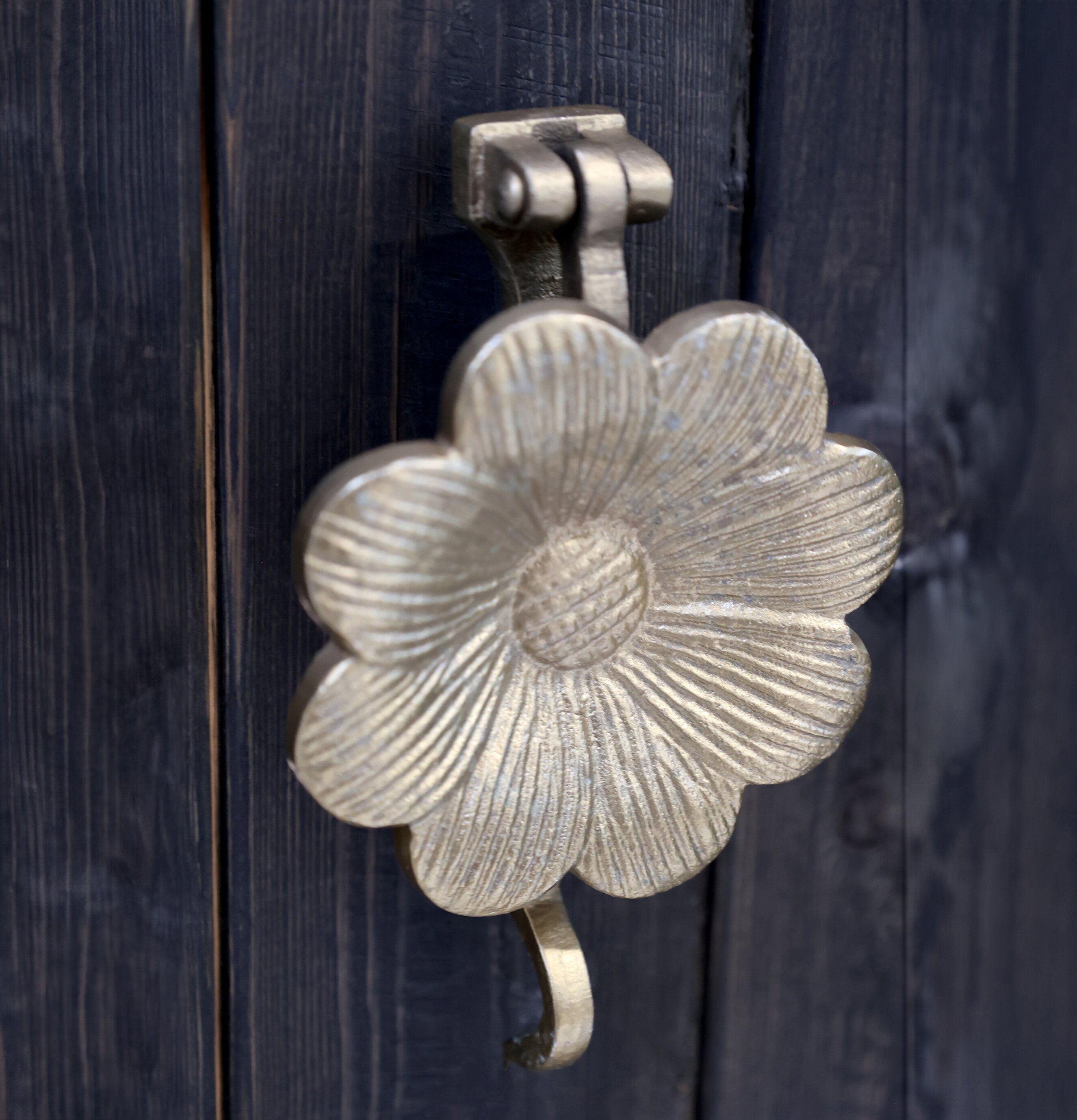 Dörrklapp Blomma Antik Mässing Chic Antique Övrig prydnad/dekoration för inredning utemiljö