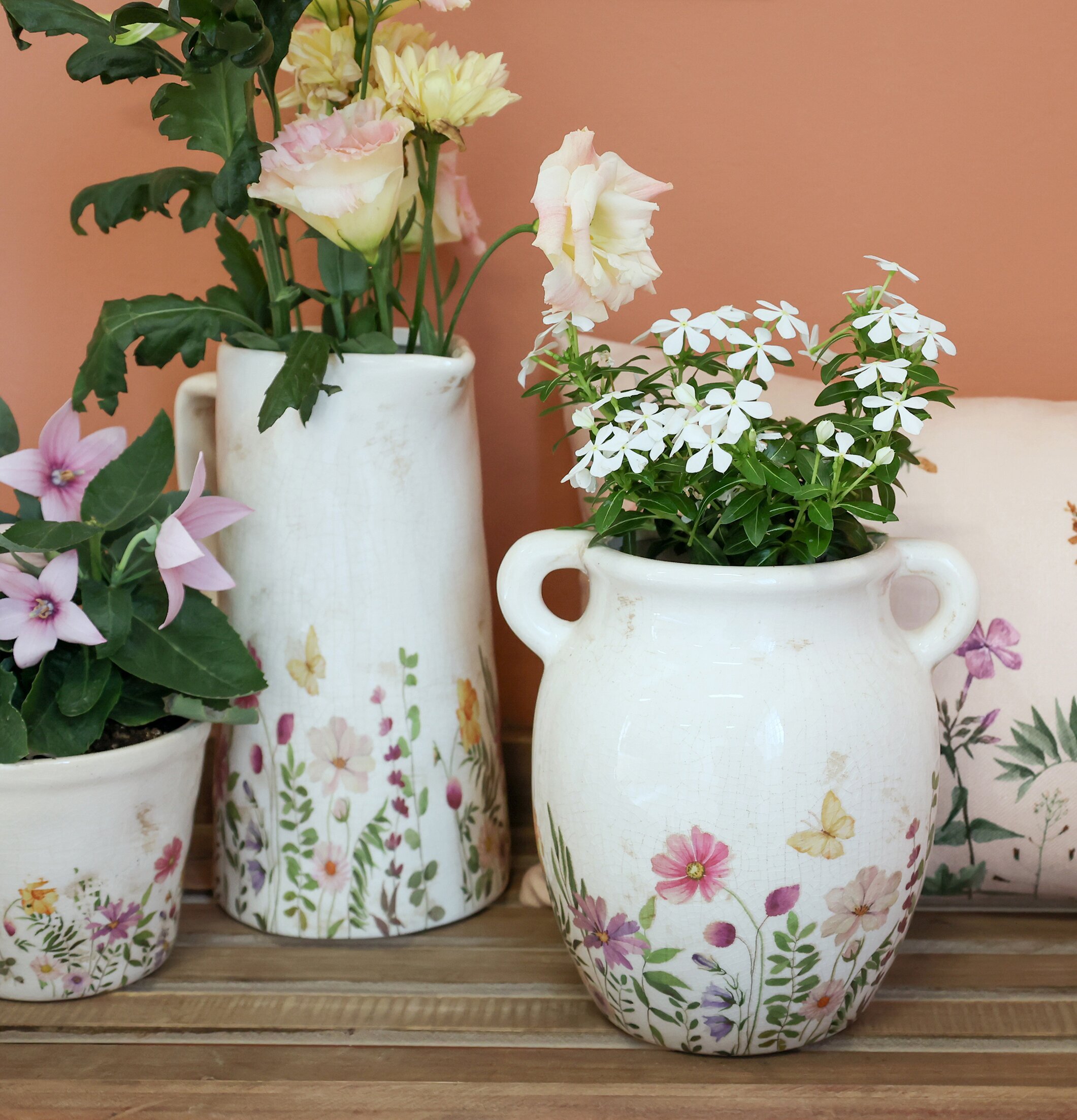 Kruka Avignon Blomster Chic Antique Krukor Örtkrukor Glaskrukor Vaser