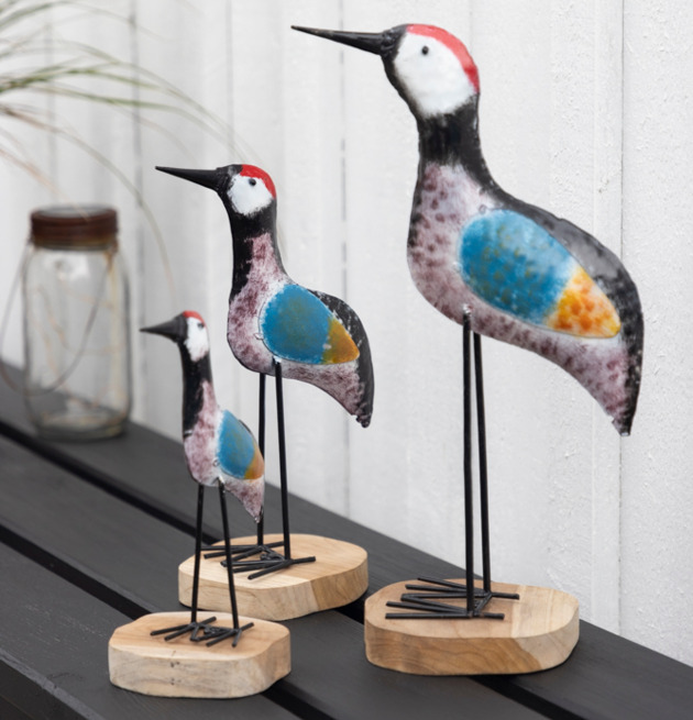 Fågel Hamrad Plåt 38cm 22cm Different Design Fåglar för prydnad/dekoration Prydnadsfåglar Dekorationsfåglar Övrig inredning innemiljö utemiljö