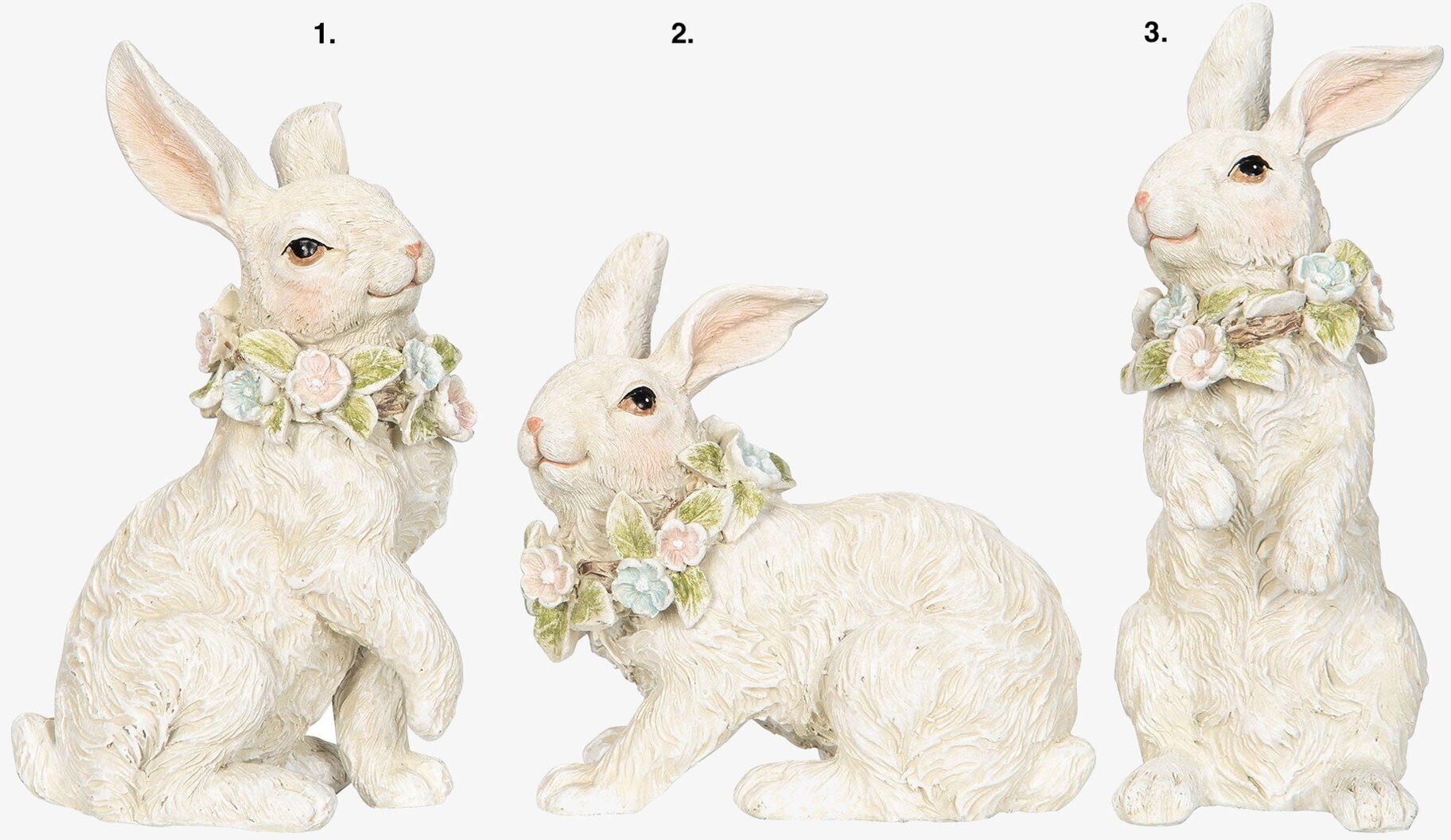 Hare Med Blomsterkrans A Lot Decoration