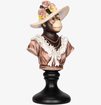 Bild av elegant skulptur med apa i sofistikerad stil