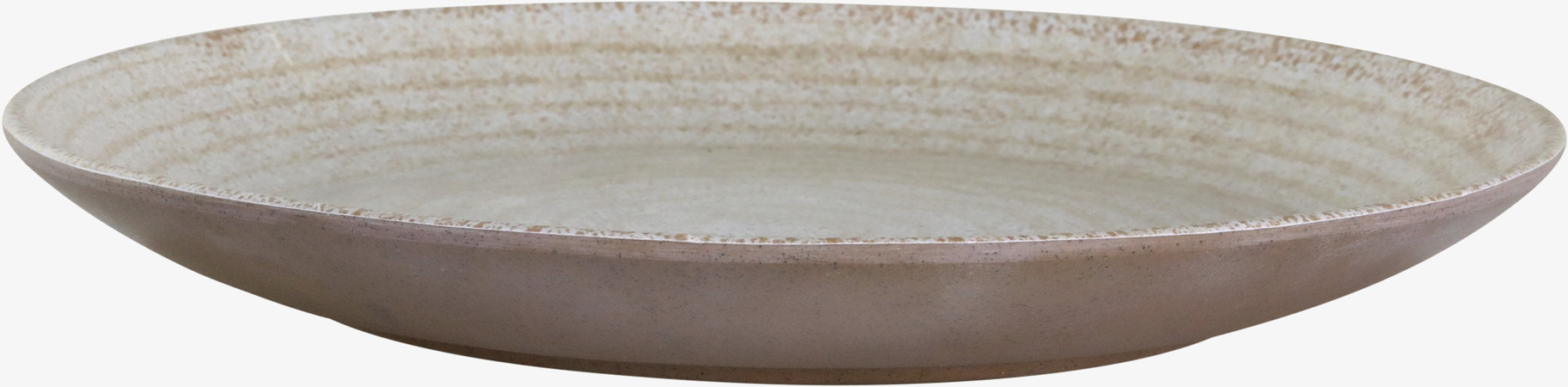 Bild av elegant middagstallrik i latte och beige ton